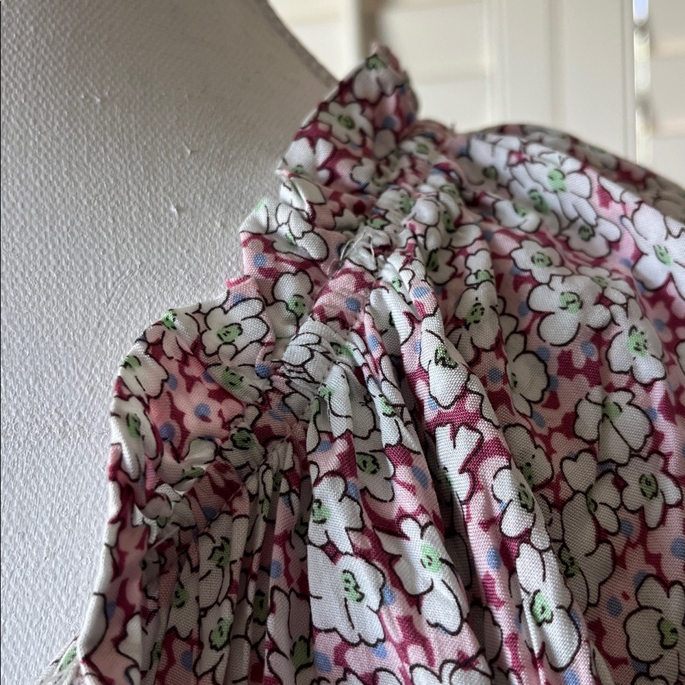 🌸 GiGio Floral Boho Tassel Tie Tiered Dress – Size Small 🌸 - Picture 4 of 7